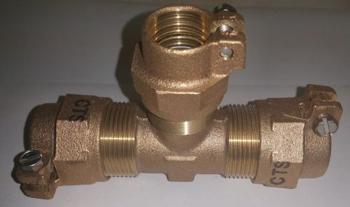 NEW Water service Compression Union (T) - 1&#034; into 3/4&#034; - T Coupler