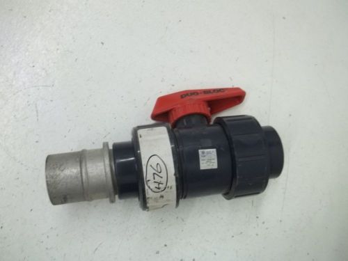 Duo-bloc 1 1/4 pvc ball valve *used* for sale