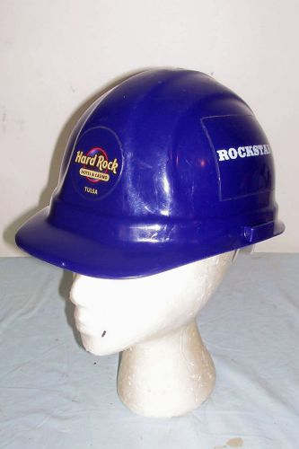 Rockstar Hardhat Hard Rock Casino Hotel Blue Purple Hat Oil Field Construction