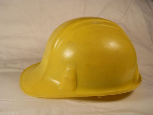 Vintage Cam-Hi Safety construction hard hat CH-69-C Yellow Plastic made in USA