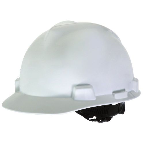 New MSA Safety Works 818066 Hard Hat White Lightweight