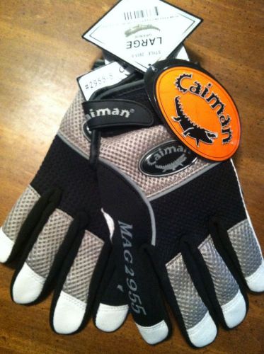 Caiman® White Goat Padded Palm Multi-Activity Glove # 2955 LARGE Great GIFT