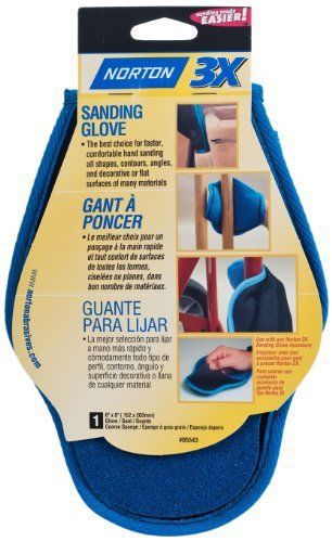 NEW Norton 80-14789 Sanding Glove for Wood Working/Finishing