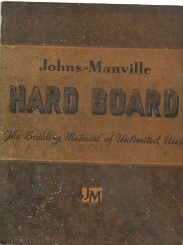 Catalog ForJohn Manville Hard Board 1934