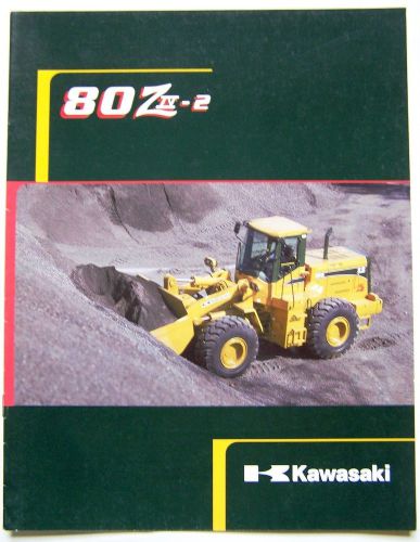 Kawasaki 80 Z-IV-2 Wheel Loader Dealer Sales Brochure