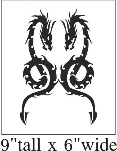 Dragon Tattoo Mirror Funny Car Truck Bumper Vinyl Sticker Decal Art Gift-1550