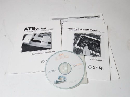 X-Rite ATS ATSystem Scanning Software and 2 Manuals