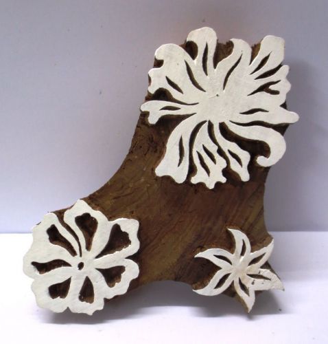 WOODEN HAND CARVED FABRIC PAPER PRINTING BLOCK STAMP WALLPAPER DESIGN 151