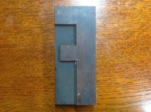 Capital letter &#034;F&#034; 7&#034; letterpress wood printing block vintage wooden type