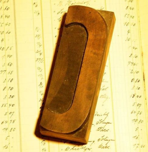 Letter &#034;C&#034; -  4.92&#034; letterpress wood printing block vintage woodtype type print