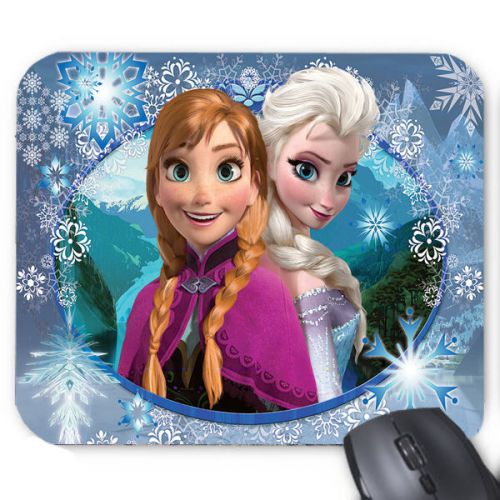 New Quen Elsa And Anna Disney Movie Logo Mousepad Mouse Pad Mats Hot Game