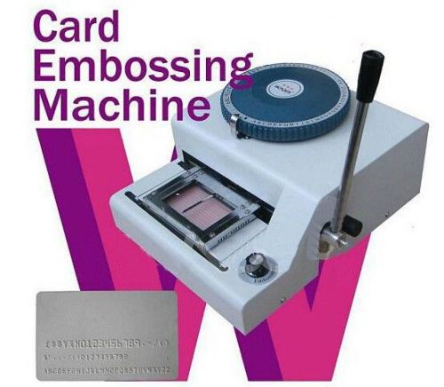Manual 70 card Embossing Machine Club card Credit card coding machine 1-11lines