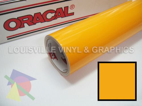 1 roll 24&#034; x 5 yds golden yellow oracal 651 sign &amp; graphics cutting vinyl for sale