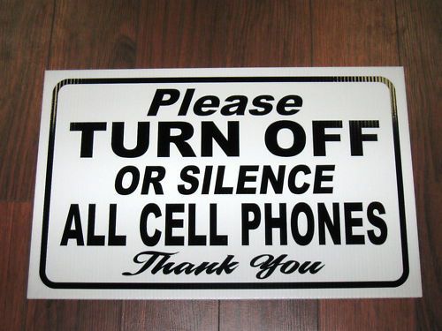 General Business Sign: Turn Off or Silence Cell Phones