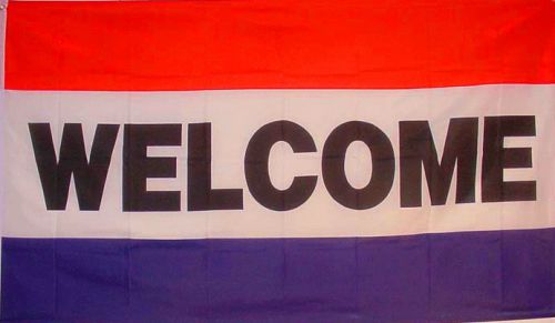 NEW 3X5FT WELCOME SIGN STORE FLAG