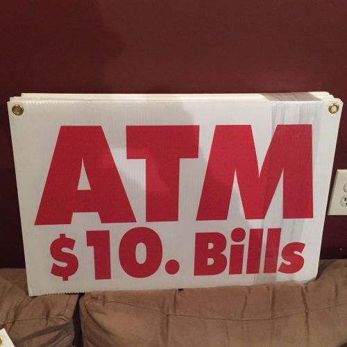 25 atm signs $10 bills. (hyosung triton tranax hantle atm machine) for sale