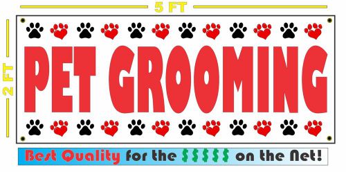 Pet grooming banner sign new larger size dogs cats large animal 4 truck van shop for sale
