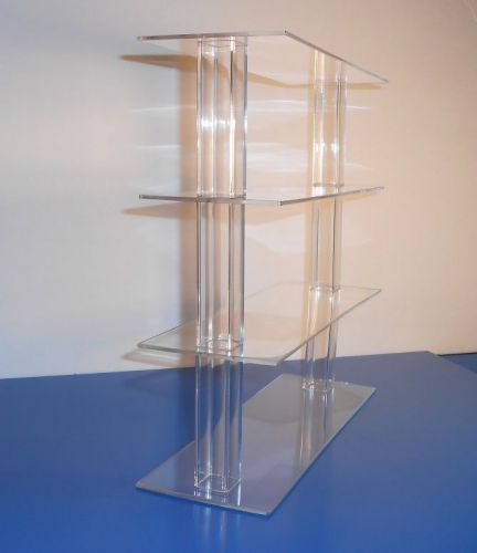 3 tier acrylic display riser - 12&#034; long x 12&#034; high x 4&#034; wide - brand new for sale