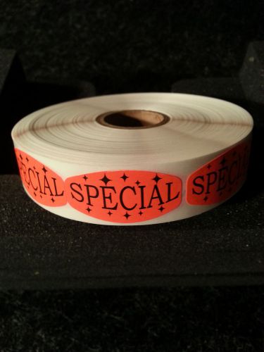 1.5&#034; x .75&#034; SPECIAL LABELS 1000 ea PER ROLL 1M/RL free shipping STICKERS