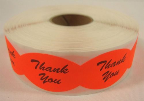 1000 self-adhesive thank you labels stickers retail store supplies for sale