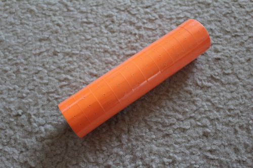 10 roll x 500 tag labels refill for mx-5500 one line price gun light orange for sale