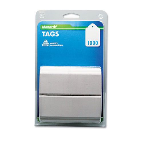 Monarch Refill Tags, 1-1/4 x 1-1/2, White, 1000/Pack