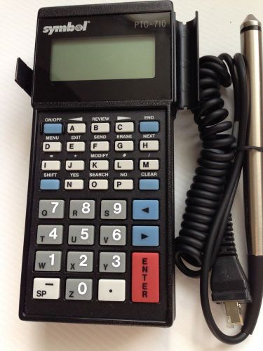 Symbol / telxon ptc-710 scanner handheld barcode reader w/wand for sale