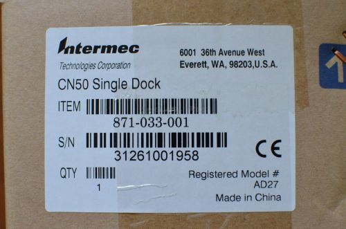 Intermec CN50 Single Dock 871-033-001