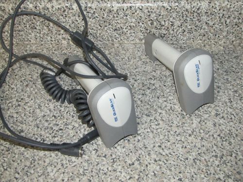 PSC QUICKSCAN BARCODE SCANNERS LOT OF TWO - P/N 667015 &amp; 308112