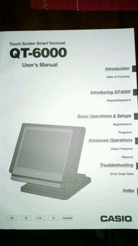 Casio Qt-6000 POS User Manual