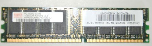 IBM I GB MEM DIMM POS 4800/4840 FRU- 40N6068 P/N 36P3355