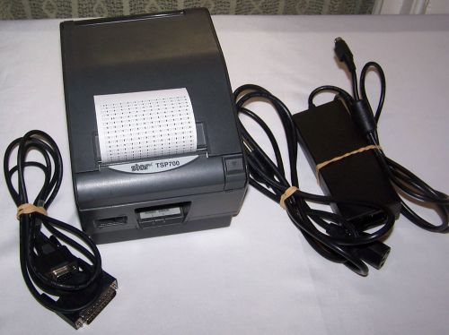 Star Micronics TSP700 POS Thermal Printer W/ PS Serial Int. Cords Shipped FREE