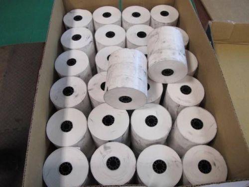 Quality park 15616 single ply thermal cash register rolls, 3-1/8&#034;x230&#039;  50 rolls for sale
