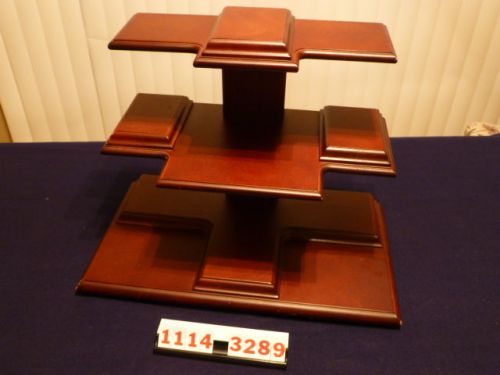 JEWELRY &amp; WATCH DISPLAY RACK- PRE OWNED- CHERRY FINISH