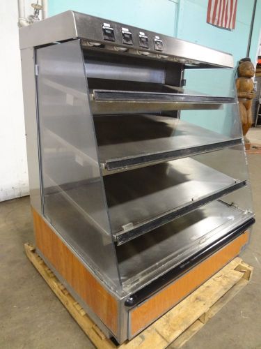 Commercial  &#034;atlantic food bars&#034; lighted, heated hot food display merchandiser for sale