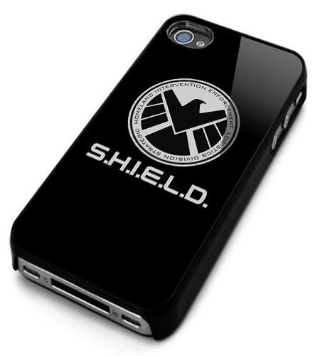 Agent Of Shield Shield Badge Logo iPhone 4/4s/5/5s/5c/6/6+ Black Hard Case