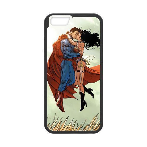 superman kissing wonder women Cover iPhone 4/5/6 Samsung Galaxy S3/4/5 Case