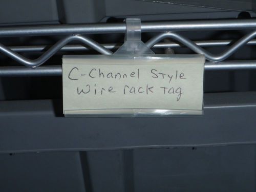 Cooler-Freezer-Wire Rack Snap-Tight Shelf Tags (100pcs) FREE PRIORITY SHIPPING!