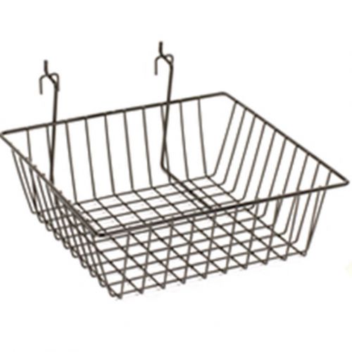 12&#034;x6&#034;x6&#034; baskets for display grid panels gridwall/slatwall lot of 6 black new for sale