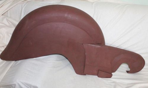 Post war indian chief civilian plunger rear skirt fender mudguard &amp; chain guard for sale