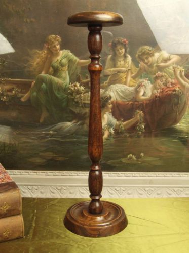 Magnificent  Antique French Tall Turned Wood Hat / Millinery Stand, C1900 - S029