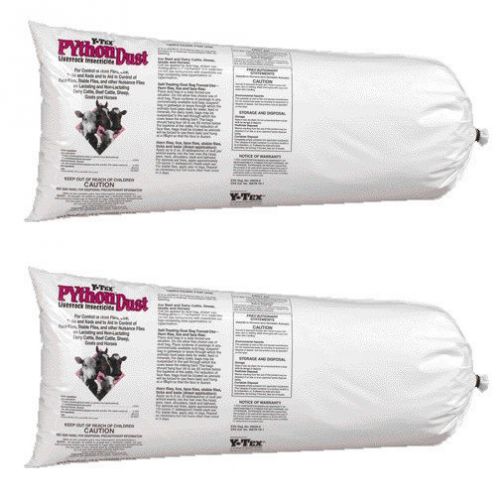 Python Insecticide Dust Bag Refills 2-12.5# Flies Lice Tick Ked Cattle Sheep