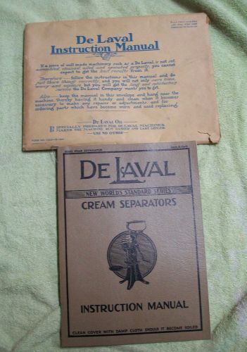 DE LAVAL INSTRUCTION MANUAL W/ ORIGINAL ENVELOPE &amp; WIRE HANGER 1941