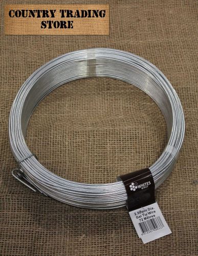 Galvanised Tie Wire 2.5mm x 72m Fencing 50033 Whites Wires