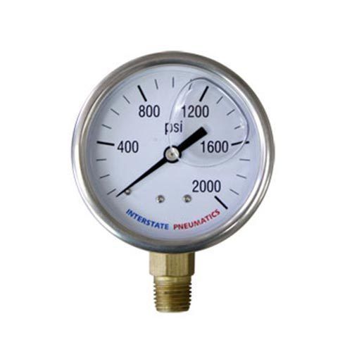 Pressure gauge 1500 psi 2-1/2&#034; dial 1/4&#034; npt bottom mount oil filled g7022-1500 for sale
