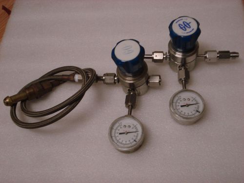 2 go inc. upr1-111233 pressure regulator, 0-100 psig, 3600 psig w/ a cable air for sale