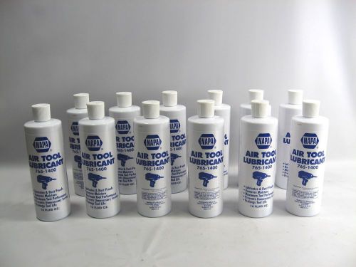 Case 12X 16 Oz. Bottles NAPA Air Tool Lubricant Oil Rust Proof Pneumatic Grease