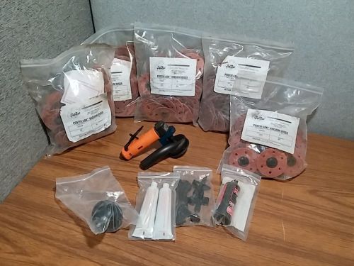 Nice dcm 3&#034; abraso-vac starter kit with dotco 12l1280-36 &amp; 400 disks for sale