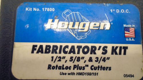 HOUGEN 17800 ROTALOC PLUS CUTTER KIT 1/2&#034; 1/4&#034; MISSING 5/8&#034; PIECE USED