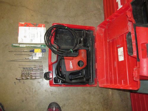 HILTI TE-16C sds-plus  115V corded hammer drill/chipping  kit COMBO NICE (347)